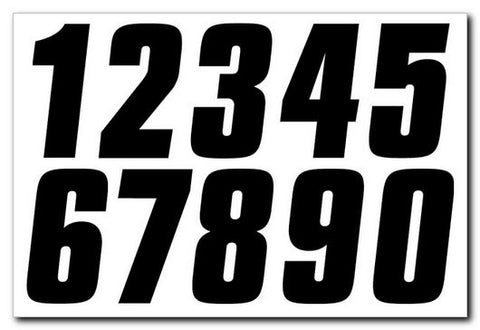 Custom Die Cut Race Numbers